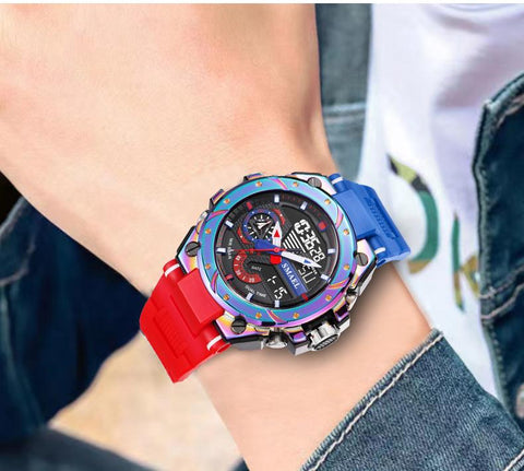 Sports Watches Waterproof Army Blue Stopwatch Display -JW00779-Veeddydropshipping