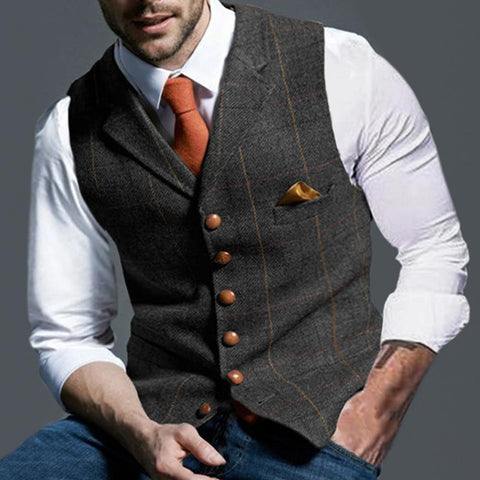 Waistcoat Punk Style Casual  Handsome Sleeveless-MF01316-Veeddydropshipping