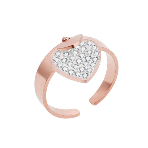 Wholesale Star Pendant Rings  Stainless Steel Classic Open Ring-JW01409-Veeddydropshipping