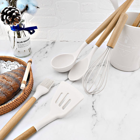 Silicone Kitchenware Cooking Utensils Set Non-stick-HA01340-Veeddydropshipping