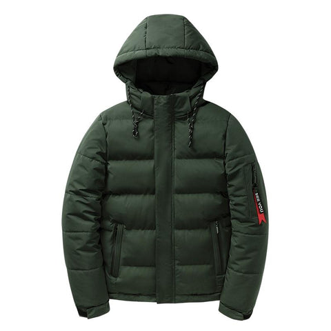 Casual Black Windproof Overcoats Jacket Detachable-Veeddydropshipping