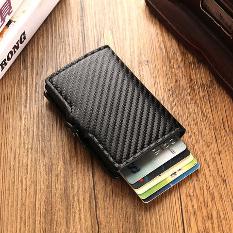 Credit Card Holder Simple Men&#39;s Slim Leather Business-BS00573-Veeddydropshipping