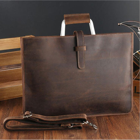 File Document Purse Wallet Top Layer Ipad Leather-BS00453-Veeddydropshipping