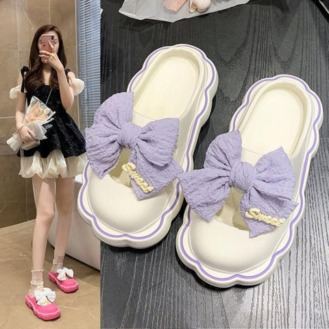 Summer Shoes Slippers Women Indoor Plush Home-BS01082-Veeddydropshipping