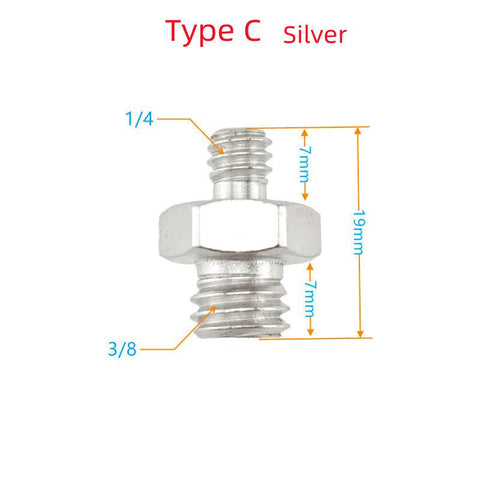 1/4 to 3/8 Male Adapter Holder Screw Camera Tripod Ball Head Monopod Flash -CE00275-Veeddydropshipping