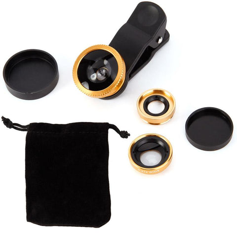 Macro Lens For Phone Universal 3 in 1 Cell Phone Lens Magnifier-PA01240-Veeddydropshipping