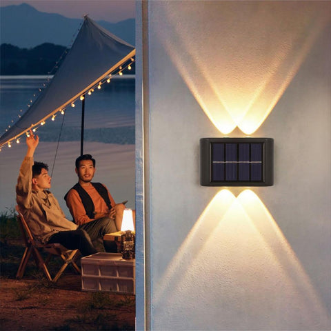 Solar Wall Lamp Outdoor Waterproof Up And Down Luminous Lighting-TI00808-Veeddydropshipping