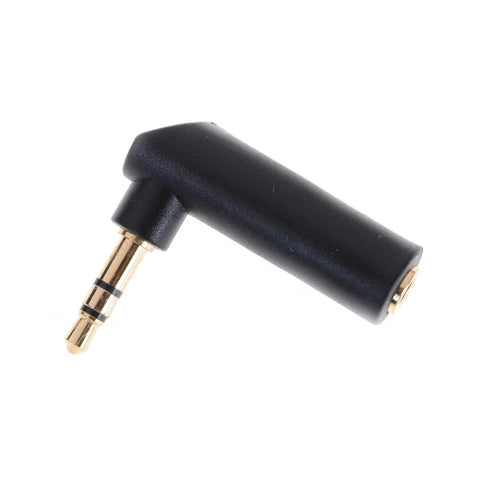2pcs/lot Gold-plated Connector 3.5 Jack Right 90 Degree Angle Female To 3.5mm 3-CE00072-Veeddydropshipping
