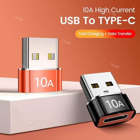 Olaf 10A OTG USB 3.0 To Type C Adapter TypeC Female to USB Male Converter Fast Charging Data-PA00967-Veeddydropshipping