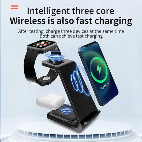 100W 3 in 1 Wireless Charger Stand  Fast Charging Dock Station for iPhone 14-PA01043-Veeddydropshipping