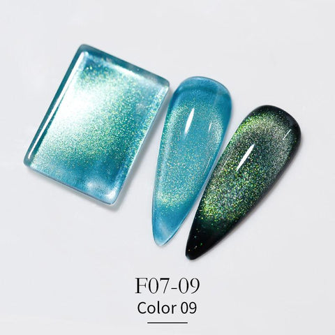Crystal Cat Eye Gel Nail Polish 9D Aurora Cat Eye Gel -BH00992-Veeddydropshipping