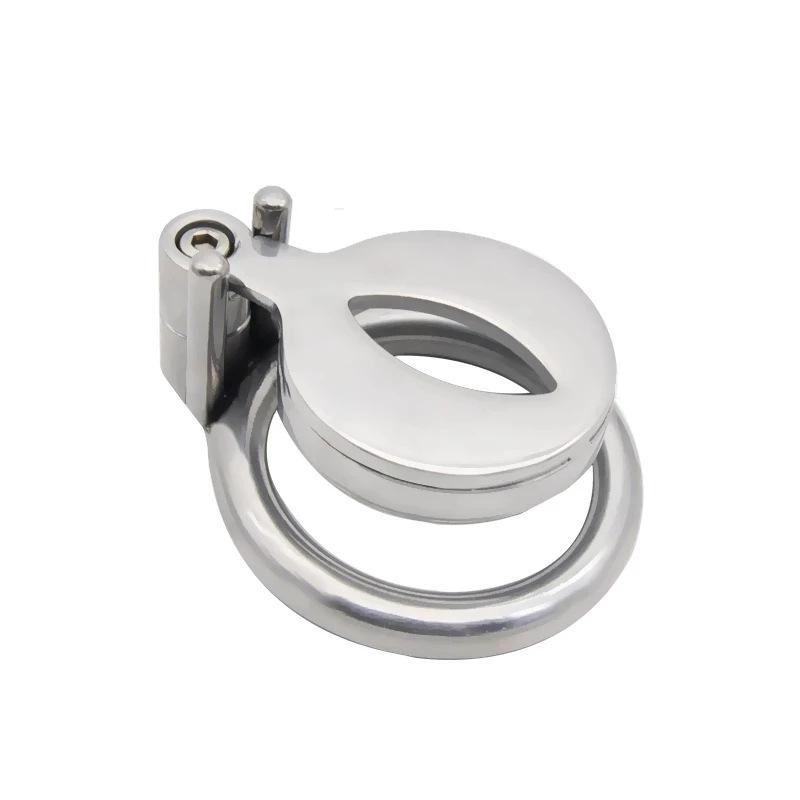 Flat Metal Male Chastity Cage Venting Hole Design Cock Lock Breathable BDSM -BH01247-Veeddydropshipping