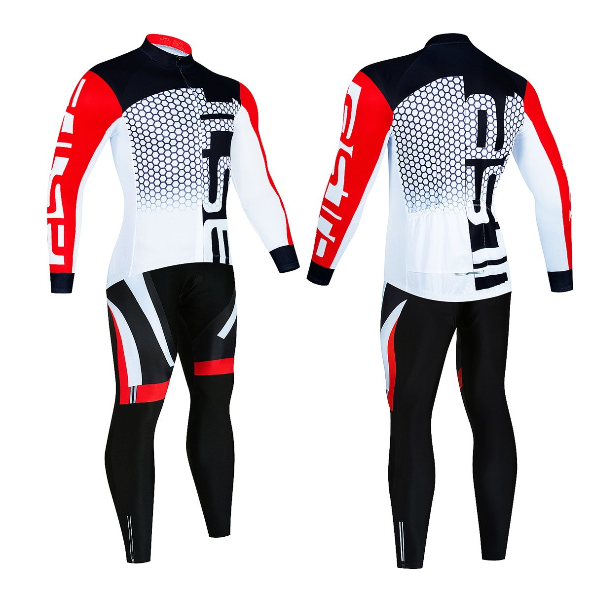 Thermal Fleece Cycling Jersey Set Men Cycling Clothing Warm Mountain Bike -OS01169-Veeddydropshipping