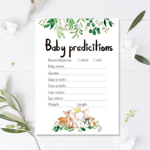 10 Pack Advice and Prediction Cards for Baby Shower Game Parent Message-TB00799-Veeddydropshipping