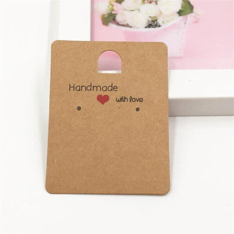 50pcs Paper Display Stand Cards Earring Showcase Packaging -JW01672-Veeddydropshipping