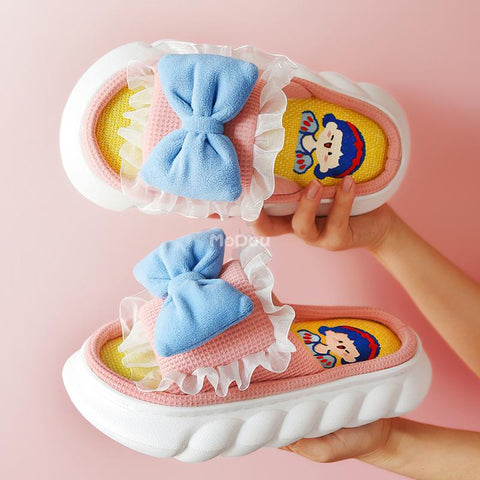 Women Indoor Slippers Breathable Hemp Cotton Home Shoes-BS01221-Veeddydropshipping