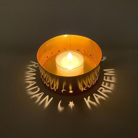 Mubarak Metal Candle Holder Ramadan Candlestick-HA00379-Veeddydropshipping