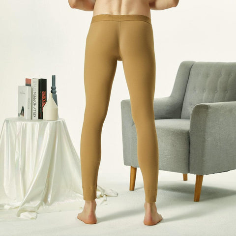 winter Men&#39;s sexy cotton Long johns Low Rise Thermal-MF01540-Veeddydropshipping