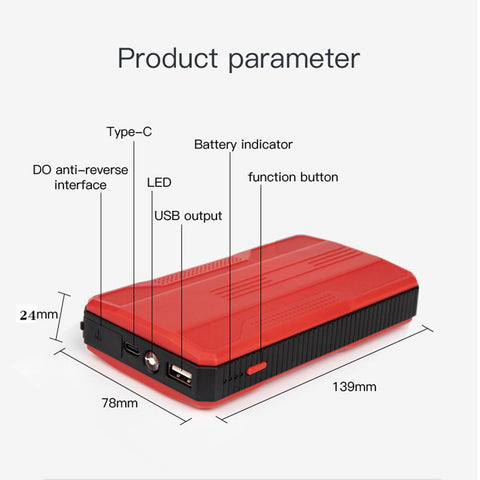 Car Jump Starter Power Bank 12V Booster for Car Start 20000Mah Battery-AM00756-Veeddydropshipping