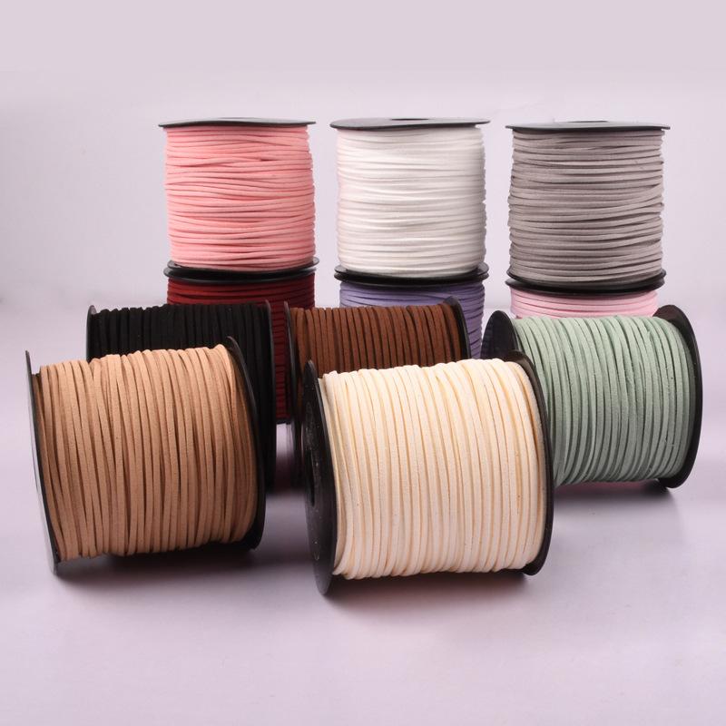 Flat Faux Suede Braided Cord Korean Velvet-HA00018-Veeddydropshipping