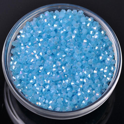 Plated Faceted Crystal Glass Loose Beads Colors For Jewelry DIY-JW01544-Veeddydropshipping