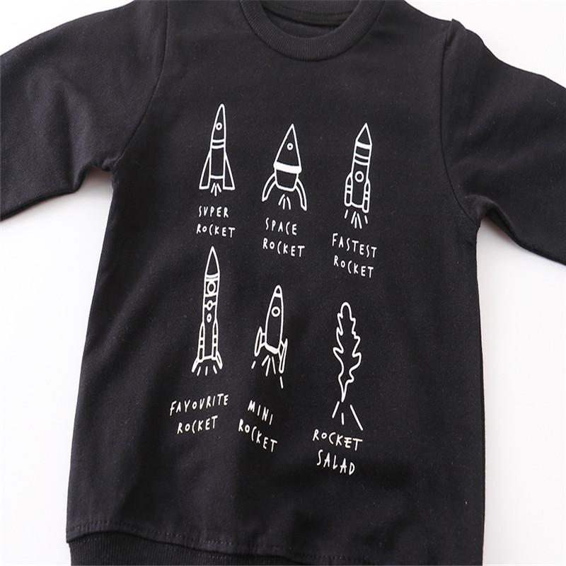 Boys Sweatshirts Rockets Print Cotton-Veeddydropshipping