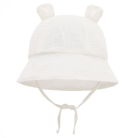 Spring Autumn Solid Color Soft Baby Bucket Hat Cotton Fisherman Hats Kids-TB00421-Veeddydropshipping