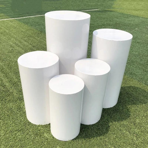 Round Cylinder Pedestal Display Art Decor-HA00596-Veeddydropshipping