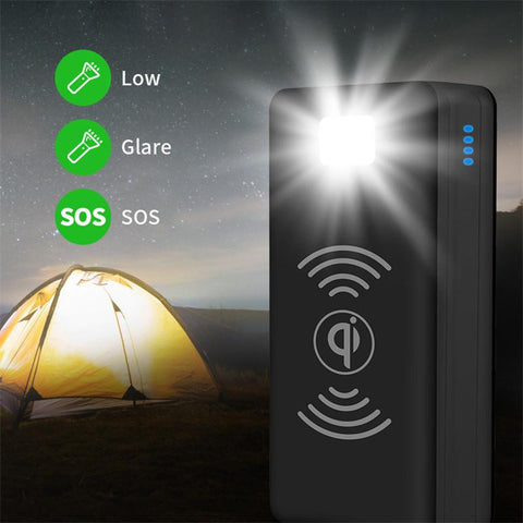 50000mAh Solar Mobile Power Wireless Charger Camping Light Portable External Battery-PA00456-Veeddydropshipping