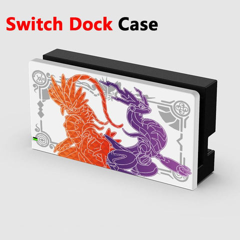 PM Scarlet and Violet ABS Protective Case Shell for Nintendo Switch TV Dock-CE01341-Veeddydropshipping