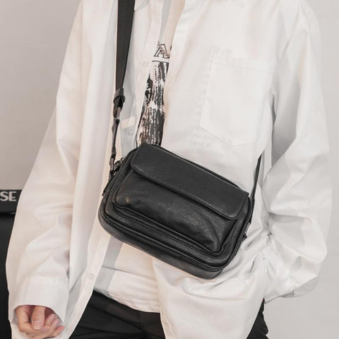 Leather Small Crossbody Shoulder Bags Male Purse High Quality-BS00399-Veeddydropshipping