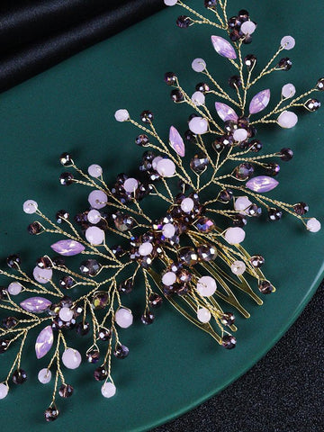Crystal Wedding Headbands Hair Flower Hair Jewelry -JW00516-Veeddydropshipping