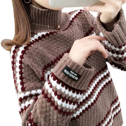 Women Warm Oversized Sweater Long Sleeve Pullover Jumper-Veeddydropshipping