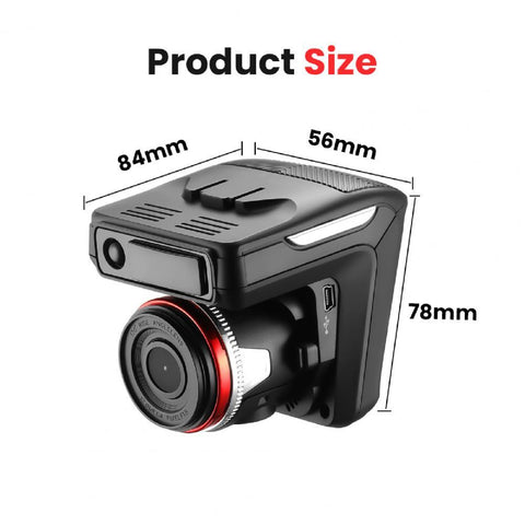 2 In 1 Car Dash Camera Full HD 1080P Radar Detector Car DVR Digital Video-AM00720-Veeddydropshipping