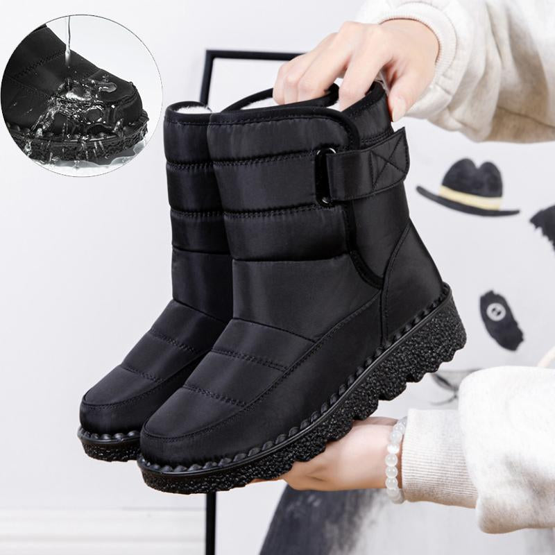 Winter Women Ankle Boots Warm Plush Soft Platform Snow-BS00942-Veeddydropshipping