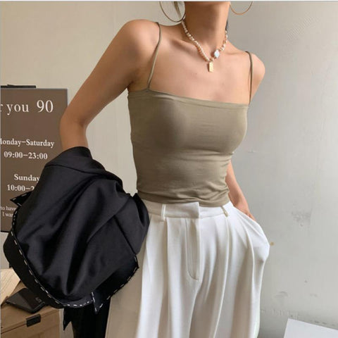 Sexy Padded Tank Tops Sleeveless Corset-WF00038-Veeddydropshipping