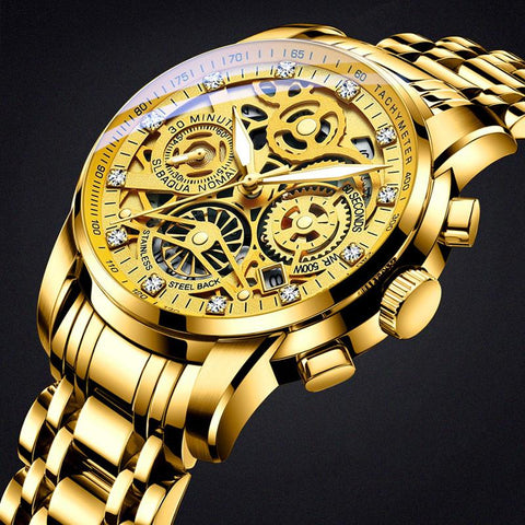 Rotating Window Watches Luxury Fashion Luminous  Men Quartz -JW00672-Veeddydropshipping