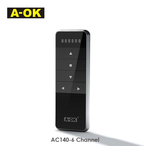 A-OK AC140 1/2/6/16 Channel Remote Controller,RF433 Wireless-TI01065-Veeddydropshipping