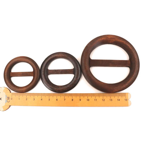 Round Shape Garniture Handmade Wooden Crafts Belt-HA00103-Veeddydropshipping