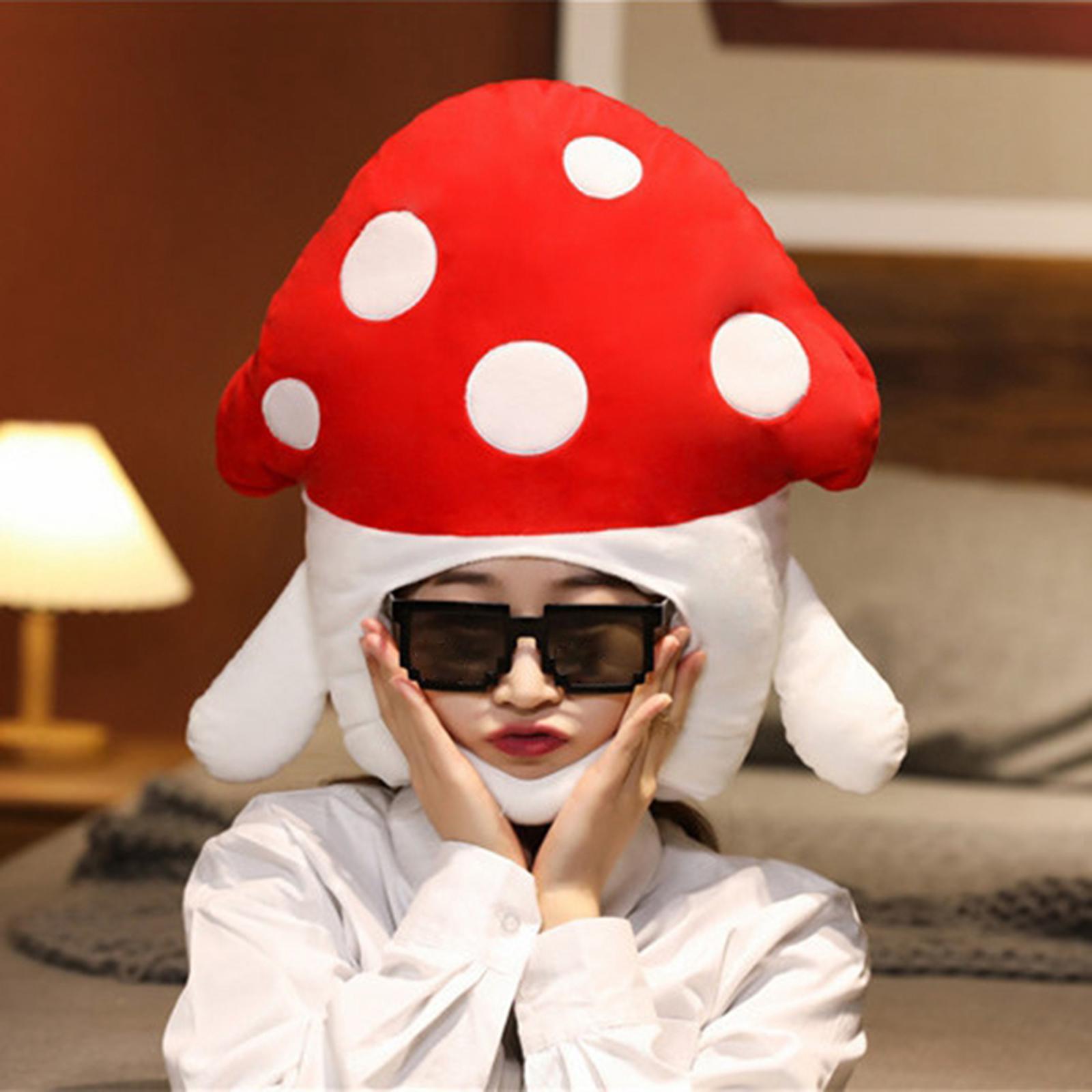 Novelty Costume Headgear Cosplay Headband Beanie Winter Hat Mushroom-Veeddydropshipping-3