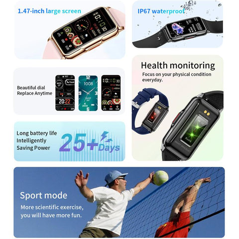 Smart Watch Waterproof Tracker Heart Rate Full Touch  For Android IOS-JW01139-Veeddydropshipping