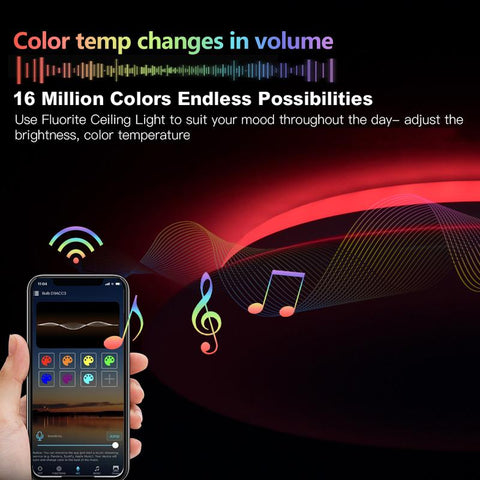 Smart Ceiling Lamp  Lustre LED Lights-TI00293-Veeddydropshipping