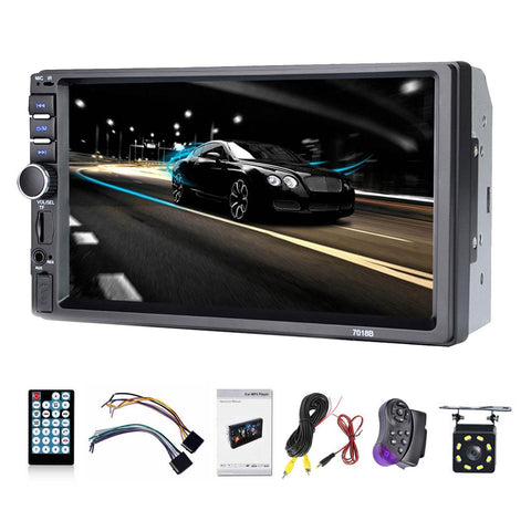 7&quot; Double 2 Din Car Stereo Screen Fm Usb Bluetooth Radio Mp5-AM00649-Veeddydropshipping