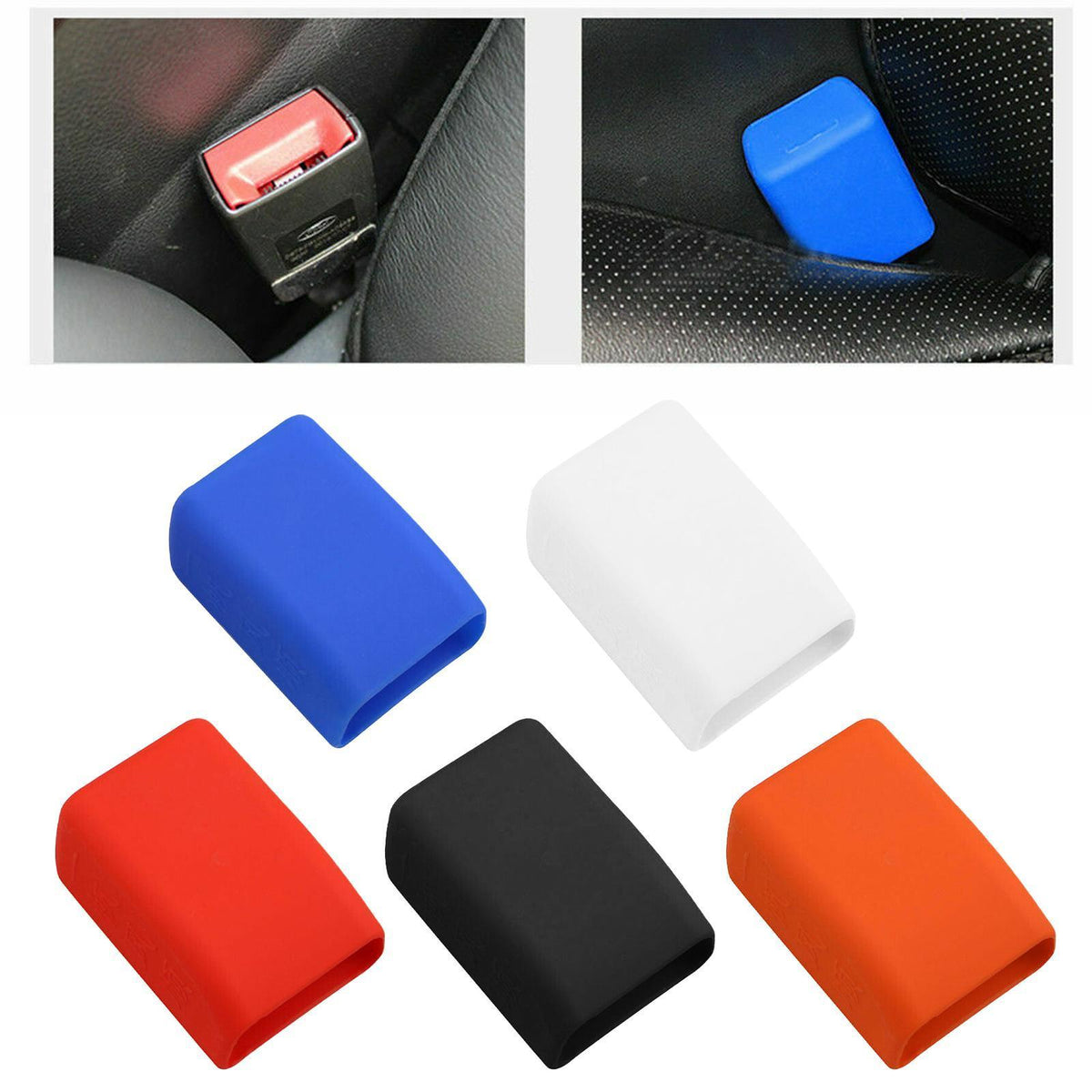 Holder Silicon Seat Belt Buckle Protective Cover Auto Car-AM01487-Veeddydropshipping