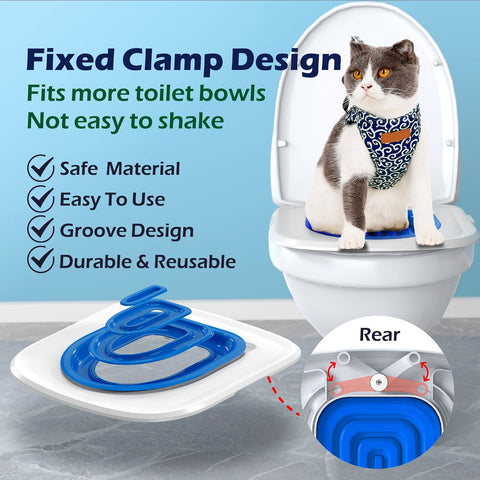 Pet Upgrade Cat Toilet Trainer Toilet-HA01985-Veeddydropshipping