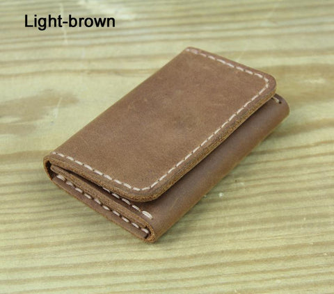 Leather Card Holder Men small Purse Credit ID card Holder-BS00582-Veeddydropshipping