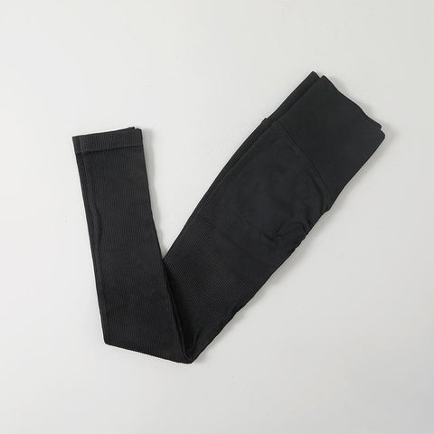 Ribbed Leggings Women Seamless High Waist Sexy Push Up Butt Yoga Pants -OS00873-Veeddydropshipping