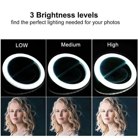 Selfie Lights Mobile Phone Lens Portable Mini Selfie Ring Light Clip LED Fill Selfie Lamp-PA00831-Veeddydropshipping