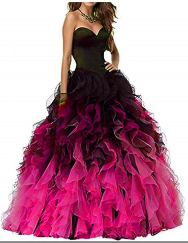 Sweethart Ball Gown Puffy Prom Dresses-WF01557-Veeddydropshipping