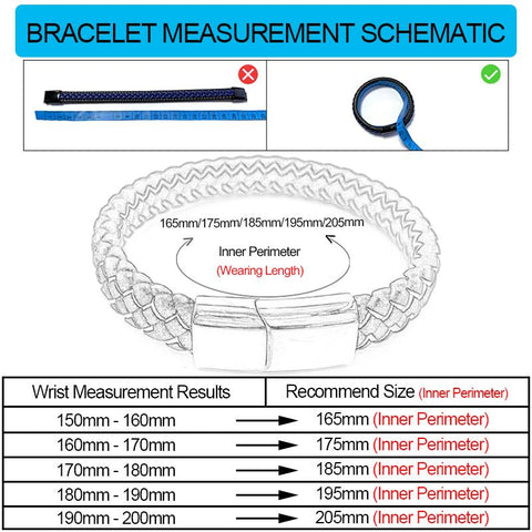 Fashion Braided Leather Bracelet Bangle Male Punk Rock Hand  -JW00244-Veeddydropshipping